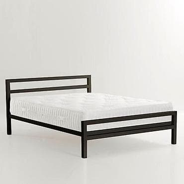 Мебель: Кровать стиле лофт на заказ Металлическая кровать с деревянной — 10