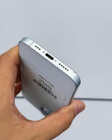 iphone 13 max: IPhone 15, Б/у, 128 ГБ, Голубой, Защитное стекло, Чехол, В рассрочку, 84 % — 4