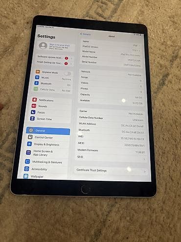 ipad m2 pro: Планшет, Apple, память 64 ГБ, 10" - 11", 4G (LTE), Б/у, Классический цвет - Серый — 3