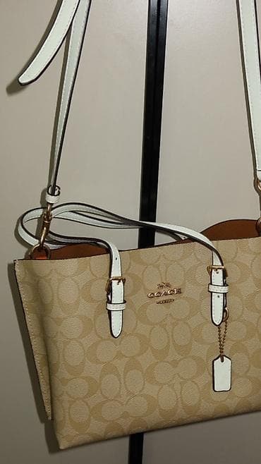fabric case: Сумка Coach Signature Canvas Tote (малый формат) - Материал — 5