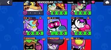 Игровой аккаунт Brawl Stars - Коллекция: открыто 59 из 101 бойца -