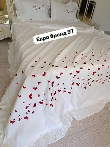 атласные розы: Комплект постельного белья «Евро бренд 97» - Формат: евро. - Дизайн — 3