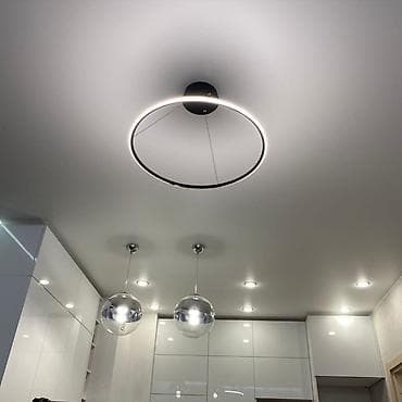 ремонт натяжных потолков: Натяжные потолки с готовым освещением - Материалы: ПВХ‑полотно — 1