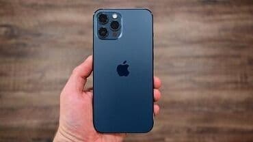 тру: IPhone 12 Pro, Б/у, 256 ГБ, Blue Titanium, Зарядное устройство, Защитное стекло, Кабель, 76 % — 1