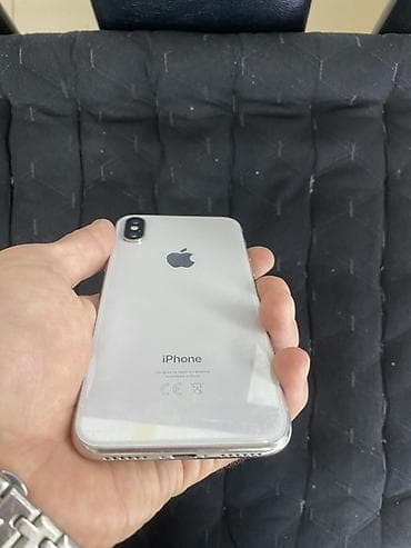 iphone xer: IPhone X, Б/у, 64 ГБ, Серебристый, 100 % — 1