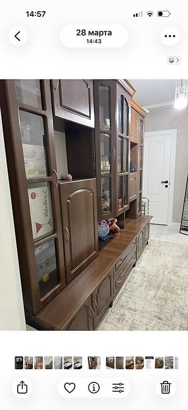 Гарнитуры для зала: Гостиный набор мебели в классическом стиле Состав: - Стенка/горка — 4