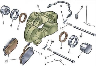 infinity: Рем.комплекты суппортов, направляющие болты, поршни суппорта — 3