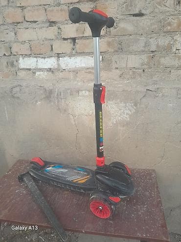 электрический скутор: Детский самокат, Трёхколёсный — 1