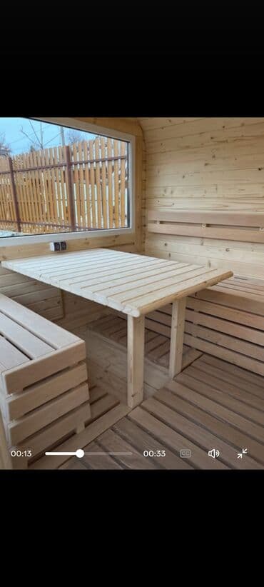 работа в сауну: Деревяная баня готовая переноснаяразмеры 3/6 высота 2,2 печка — 3