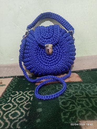 джинсы мом: Классическая сумка, Материал: Полиэстер, Вязаная модель, Женские — 3