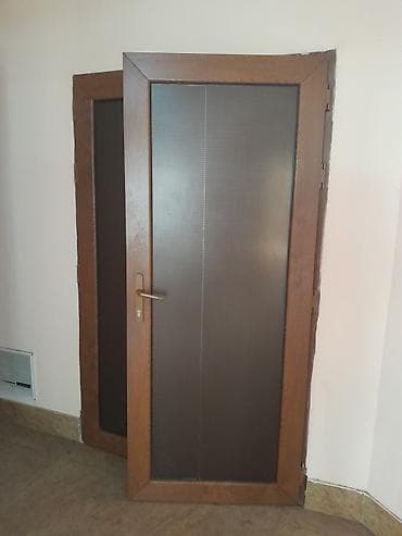 Двери для домов и квартир, Деревянная, Двухстворчатая, Со стеклом, цвет - Коричневый — 4