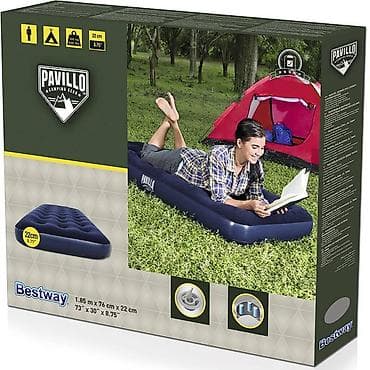 Комоды: Одноместный надувной матрас серии Flocked Air Bed предлагает вам — 2