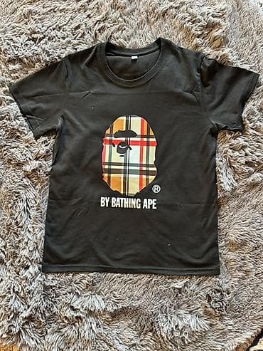Футболкалар: Футболка черная с принтом BY BATHING APE. - Цвет: черный - Принт — 3