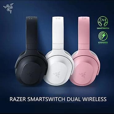 headphone: Накладные, Razer, Новый, Беспроводные (Bluetooth), Геймерские — 6