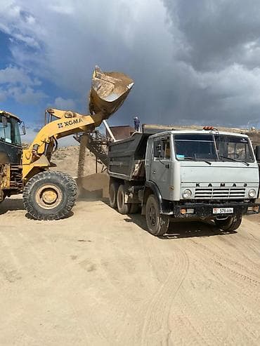 Песок, Озёрный, Насыпью, Камаз — 1