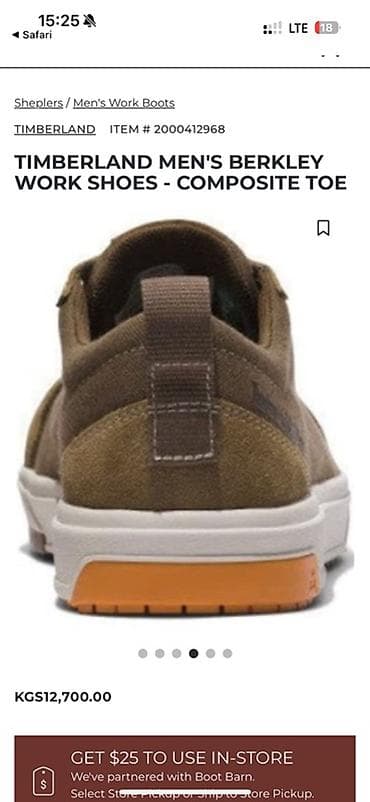 коричневые туфли: Timberland PRO Berkley — мужские рабочие кеды с композитным носком — 5
