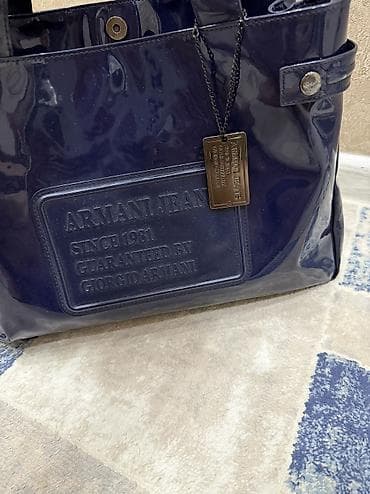 armani барсетка: Классическая сумка, Armani, Италия, Материал: Лаковая кожа, Женские — 2