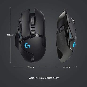 logitech g305: Logitech G502 Lightspeed! игровая: да принцип работы: оптическая — 5