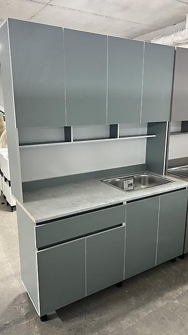 silver kitchen: Кухонный гарнитур, Новый, В рассрочку, ДСП, Платная доставка — 4