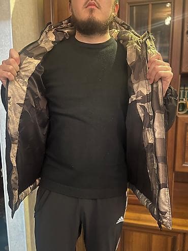 Эркектер кийими: Эркектердин курткасы, 3XL, Жаңы, түсү - Кара, Акысыз жеткирүү, Өзү алып кетүү, Акылуу жеткирүү — 3