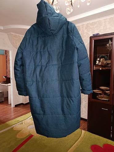 кожаные пиджак: Пуховик, Длинная модель, С капюшоном — 2