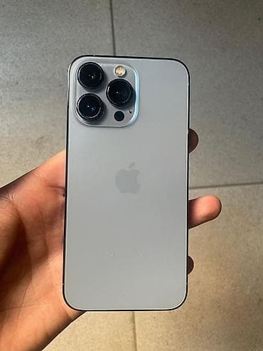 Уюлдук телефондор жана аксессуарлар: IPhone 13 Pro, Колдонулган, 128 ГБ, Күмүш — 1