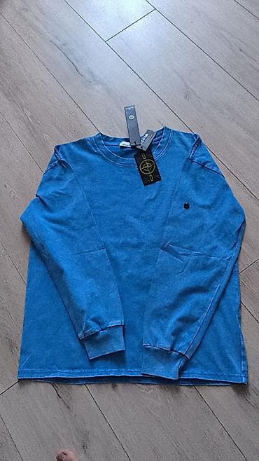 патч stone island: Лонгслив, цвет - Синий, M — 2
