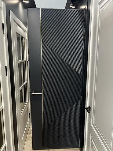 hi tech: Межкомнатная дверь в современном стиле - Полотно: глухое, с объемным — 2