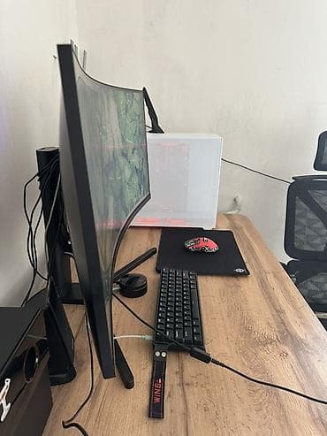 hyperx cloud core: Компьютер, ОЗУ 32 ГБ, Для работы, учебы, Б/у, AMD Ryzen 5, NVIDIA GeForce RTX 5060, HDD + SSD — 5