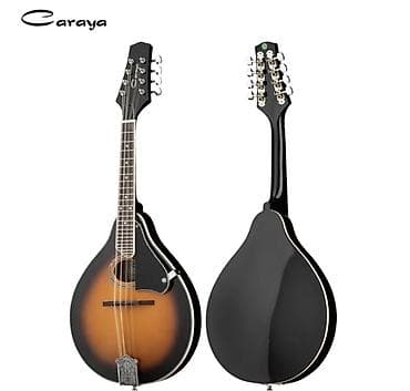 Музыкалык аспаптар: Мандолина Caraya (тип A, 8 струн) - Классическая «каплевидная» форма — 1
