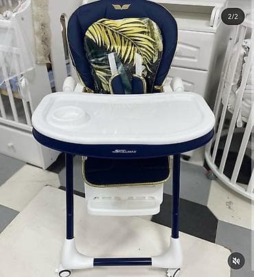 Стульчик для кормления, Новый, Skillmax, Пластик, Трансформер, цвет - Синий