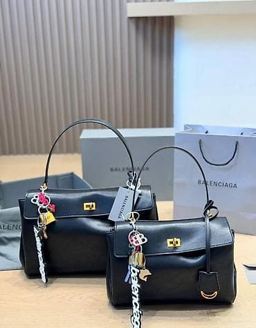 acne studio: Классическая сумка, Balenciaga, Италия, Материал: Натуральная кожа, Жёсткая конструкция, Женские, Новый — 2