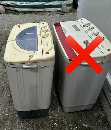автоматическая сушилка: Две полуавтоматические стиральные машины Midea (механическое — 1