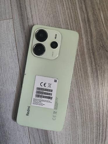 poko x 3: Redmi, Redmi Note 14, Б/у, 128 ГБ, цвет - Зеленый, 2 SIM — 1
