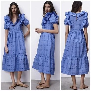 gucci flora: Повседневное платье, Лето, Хлопок, S — 1