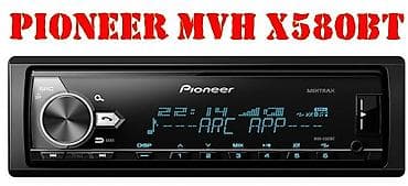 Pioneer MVH-X580BT (1 DIN) процессорная магнитола с тремя парами rca