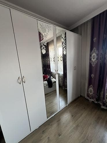 бу спальный: Спальный гарнитур, Б/у, Двуспальная кровать, Шкаф, Комод, Кыргызстан, МДФ, цвет - Белый — 2