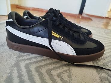 мужские кожаные ботинки: Мужские кроссовки, 43, Puma, Новый, цвет - Черный, Платная доставка — 6