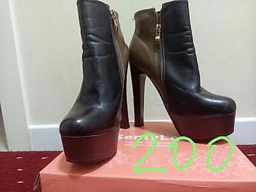 обувь на платформе: Женская обувь на высоком каблуке — два варианта. 1) Ботильоны на — 1