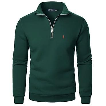 кофта полузамок: Мужская толстовка, M, XL, 3XL, Us Polo Assn, Новый, цвет - Зеленый, Бесплатная доставка — 3