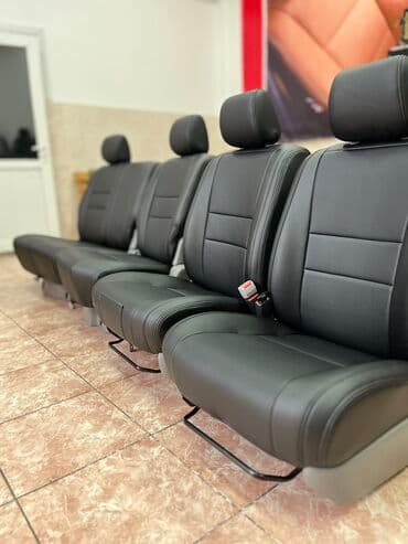 купить чехлы на сиденья авто: Чехлы Экокожа, С подушкой, цвет - Черный, Toyota, Новый, Самовывоз — 3