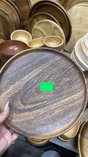 Бамбуковые и деревянные сервировочные блюда/тарелки - Материал — 7