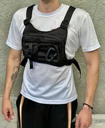 Другие сумки: Нагрудная тактическая сумка (chest rig), черная - Компоновка — 2
