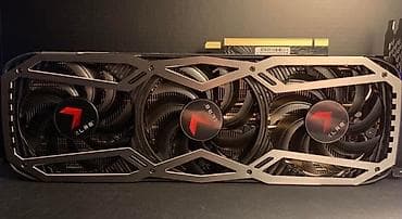 Комплектующие для ПК: Видеокарта для ПК, Б/у, PNY, GeForce RTX, 10 ГБ — 1