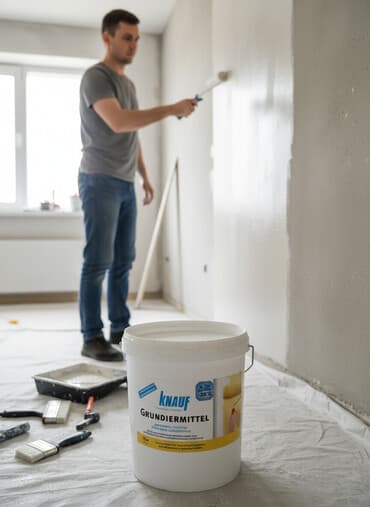 средство от плесени: Грунтовка Knauf Grundiermittel в ведре объемом 15 кг. Подходит для — 1