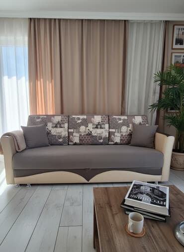 каркас диван: Прямой диван, Б/у, Трехместный — 2