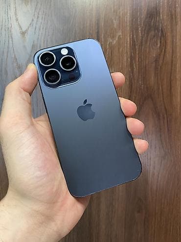 IPhone 15 Pro, Б/у, 256 ГБ, Blue Titanium, Защитное стекло, Чехол, 81 %