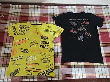 Детская одежда и обувь: Вещи на мальчика и девочку примерно на 6-8 лет. ✅ Футболки - длина — 4