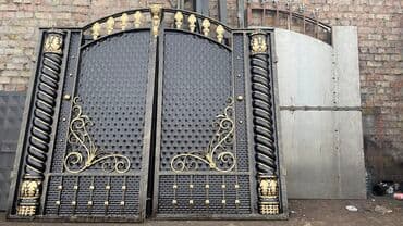 купить ворота с калиткой бу бишкек: Откатные ворота Металлические — 4