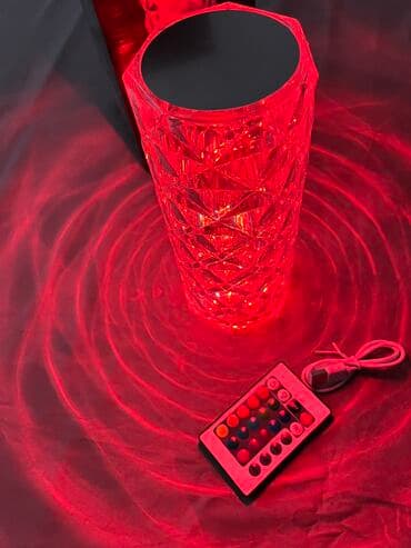 светильник в виде цветка: Светильник Светодиодная кристаллическая настольная лампа роза — 7